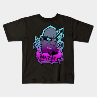 BANZAI! blue Kids T-Shirt